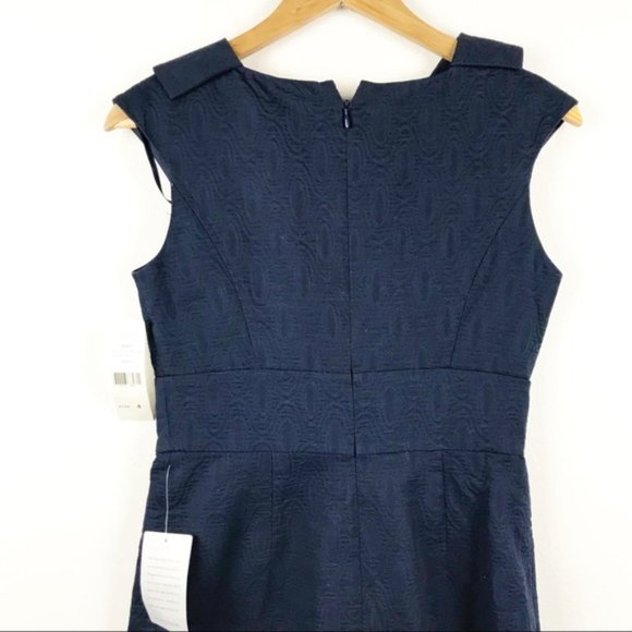 Eliza J Navy Missy Textured Sheath Dr… - Picture 11 of 12